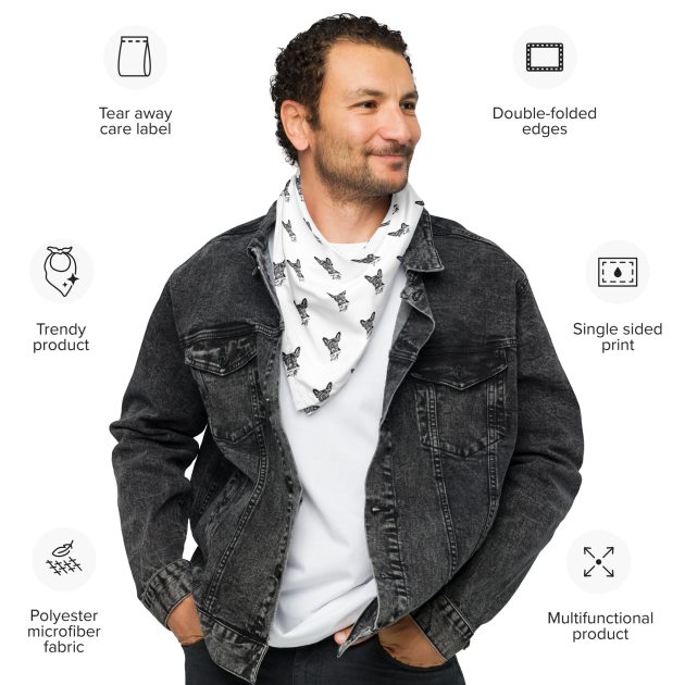 ZHF "ROSCOE" All-over print bandana - Image 3