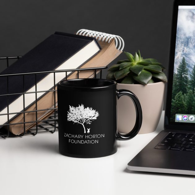 ZHF Black Glossy Mug - Image 2