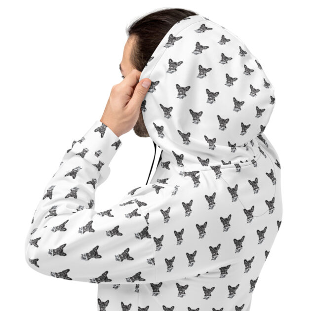 "ROSCOE" all over Unisex Hoodie - Image 3