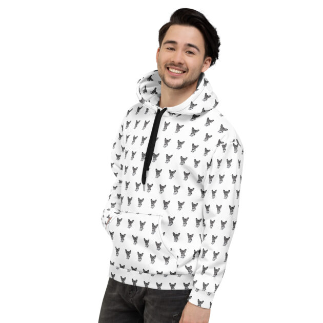 "ROSCOE" all over Unisex Hoodie - Image 4