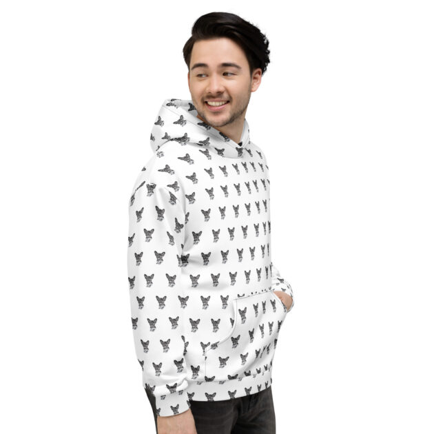 "ROSCOE" all over Unisex Hoodie - Image 5